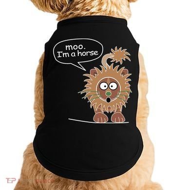 Moo IM A Horse Doggie Tank