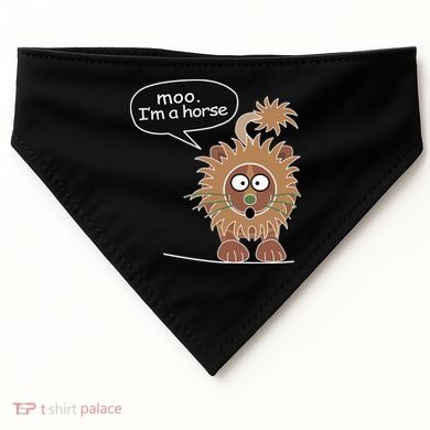 Moo IM A Horse USA-Made Doggie Bandana
