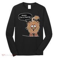 Moo IM A Horse Long Sleeve Shirt thumb 0