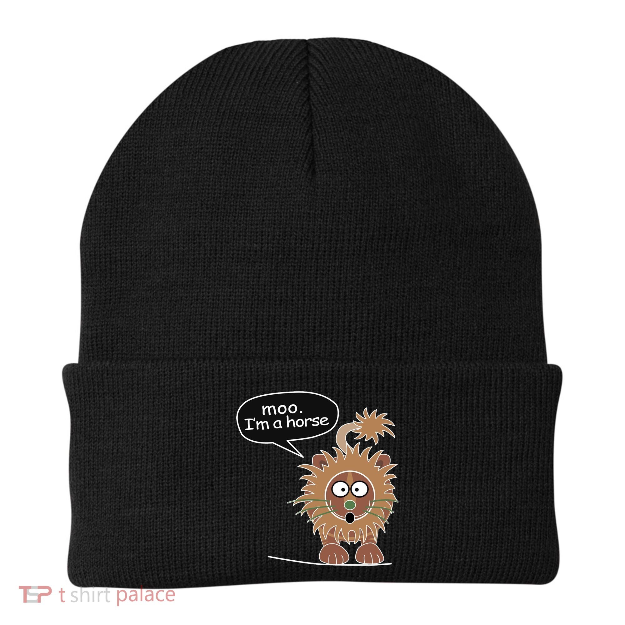 Moo IM A Horse Beanie
