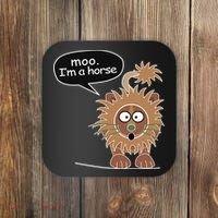 Moo IM A Horse Coaster thumb 0