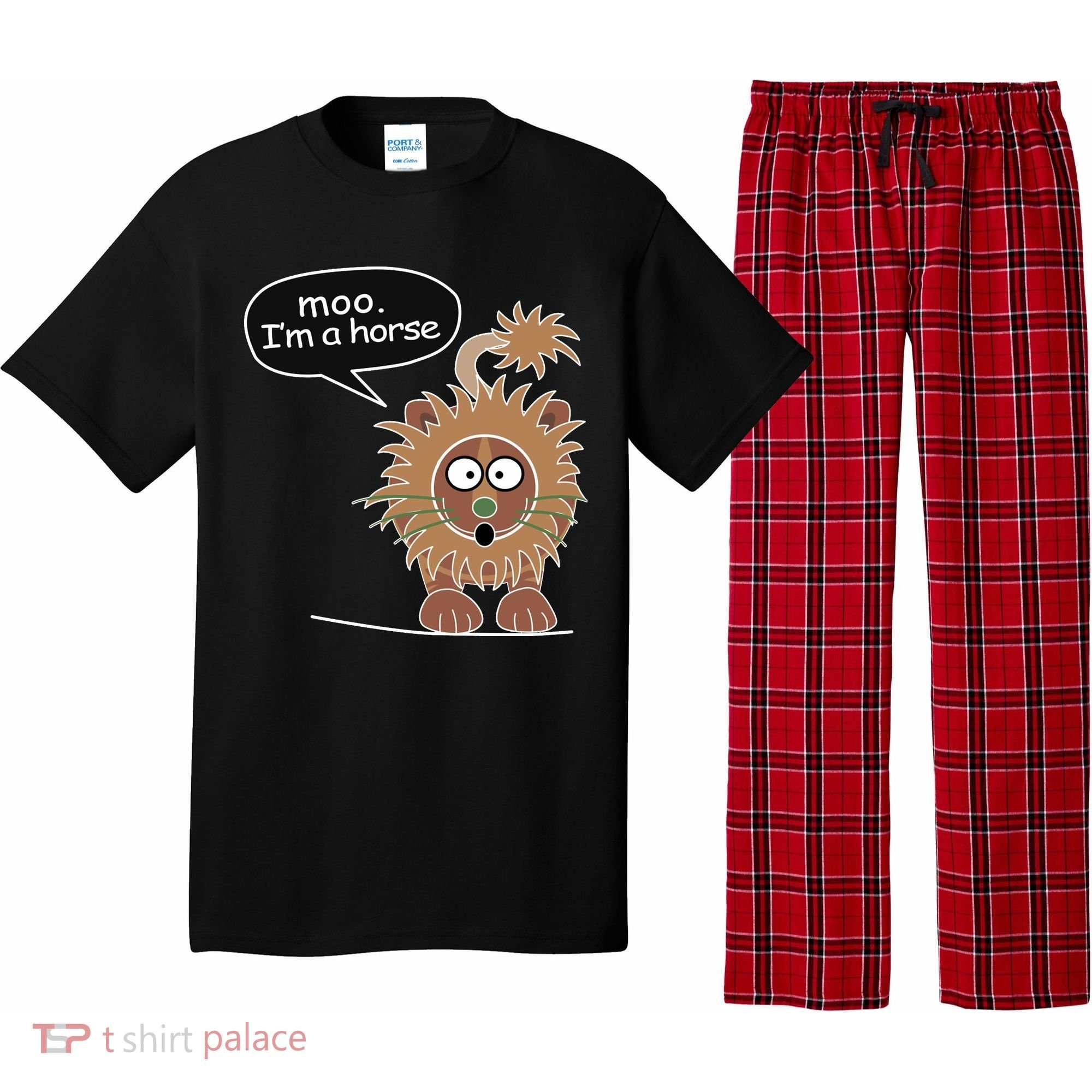 Moo IM A Horse Pajama Set