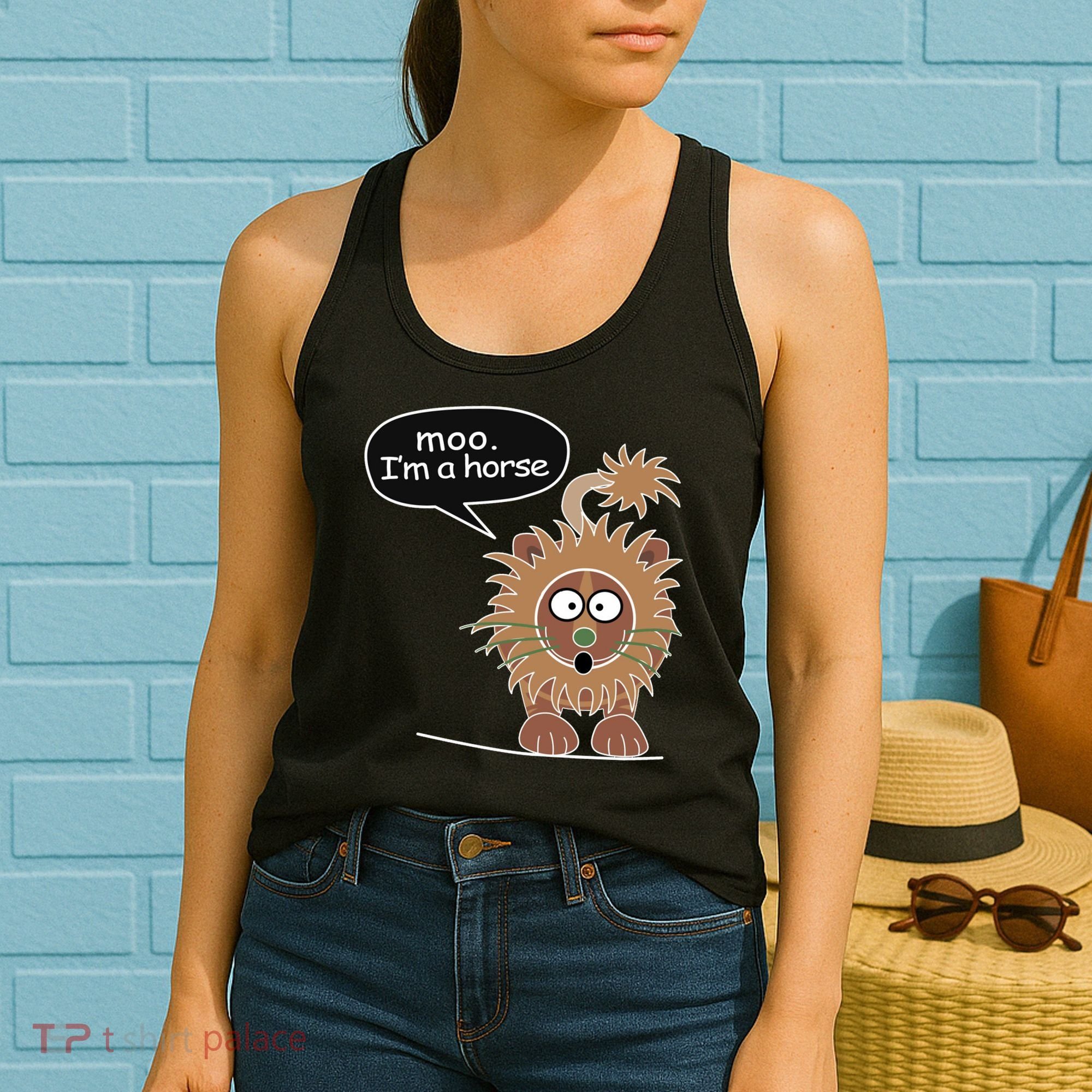 Moo IM A Horse Women's Tank Top