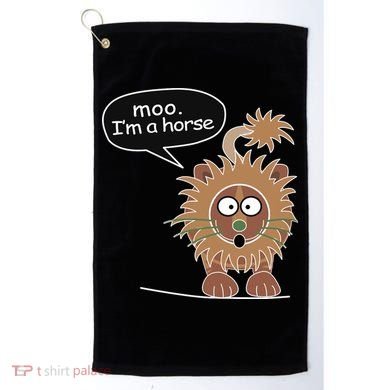 Moo IM A Horse Golf Towel