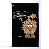 Moo IM A Horse Golf Towel thumb 0