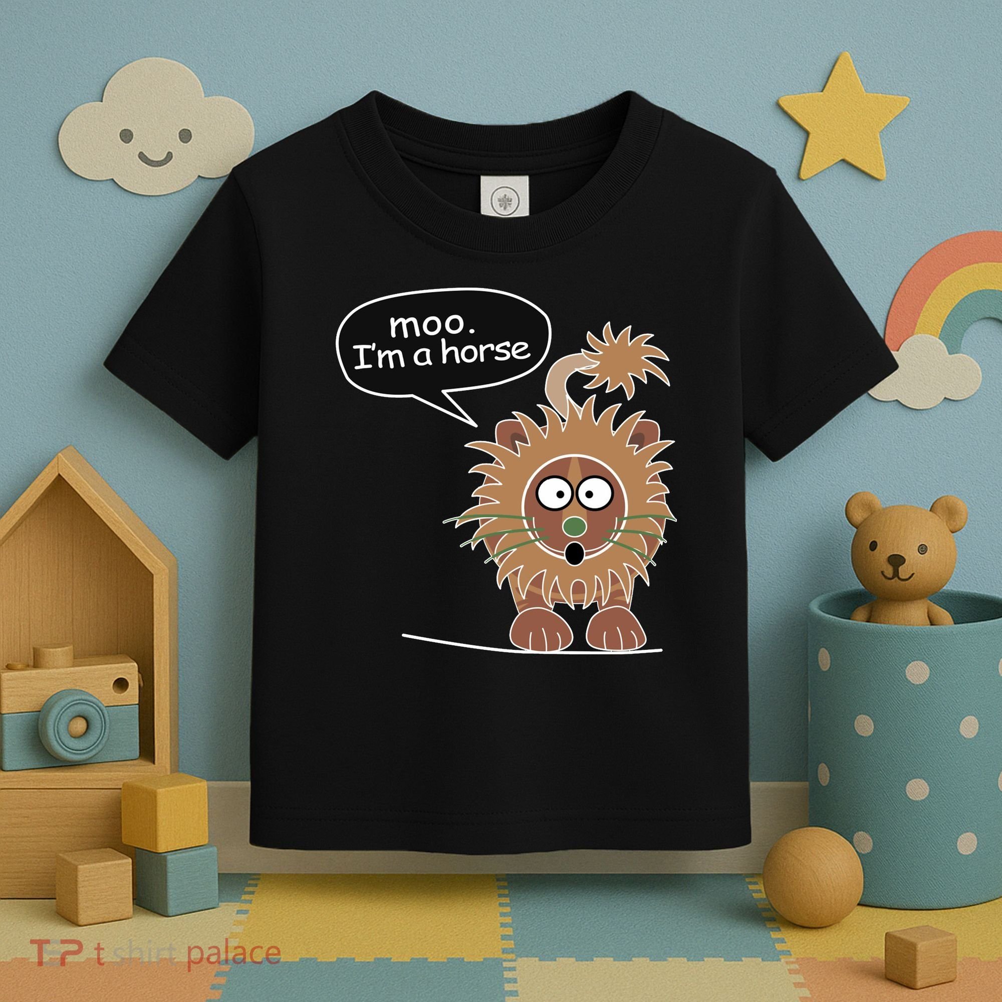 Moo IM A Horse Toddler T-Shirt