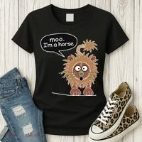 Moo IM A Horse Women's T-Shirt thumb 3