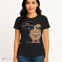 Moo IM A Horse Women's T-Shirt thumb 4