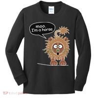 Moo IM A Horse Kids Long Sleeve Shirt thumb 0
