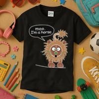 Moo IM A Horse Kids T-Shirt thumb 3