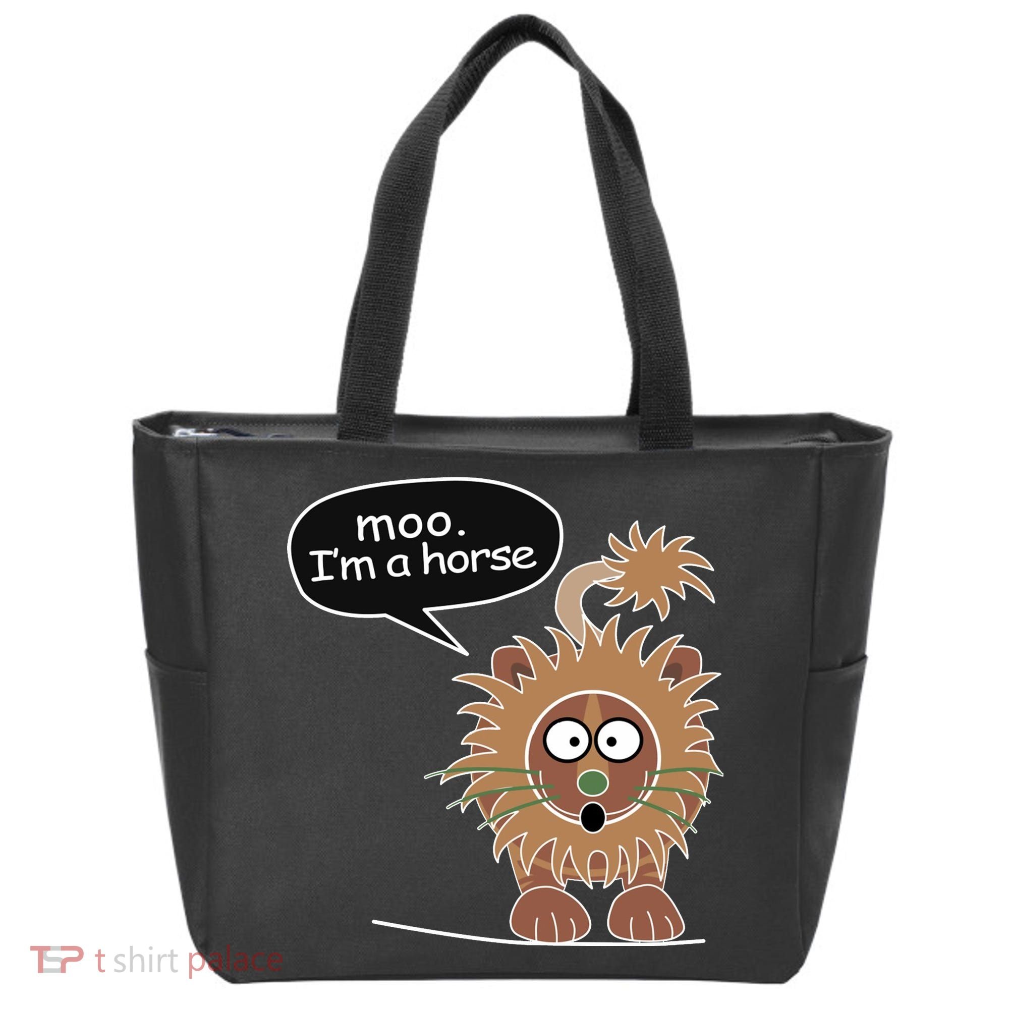 Moo IM A Horse Tote Bag