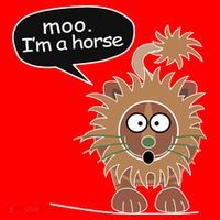 Moo IM A Horse Santa Hat thumb 1