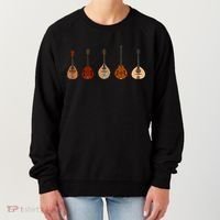 Mandolins In A Row Music Instrument Set Women's Sweatshirt thumb 0