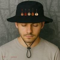 Mandolins In A Row Music Instrument Set Bucket Hat thumb 2