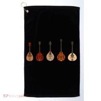 Mandolins In A Row Music Instrument Set Golf Towel thumb 0