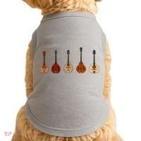 Mandolins In A Row Music Instrument Set Doggie Tank thumb 0