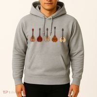 Mandolins In A Row Music Instrument Set Hoodie thumb 2
