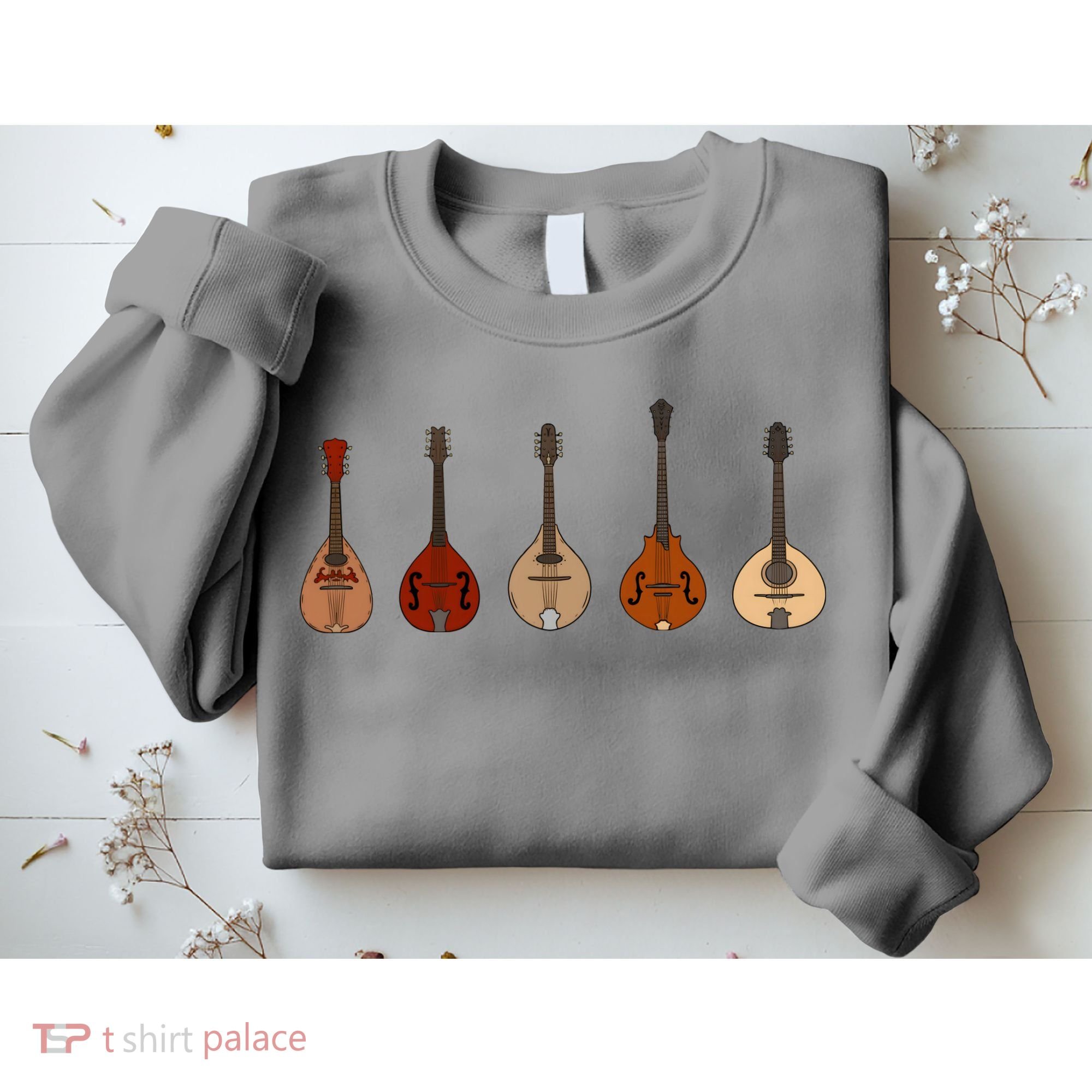 Mandolins In A Row Music Instrument Set Sweatshirt