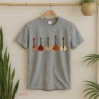 Mandolins In A Row Music Instrument Set T-Shirt thumb 2