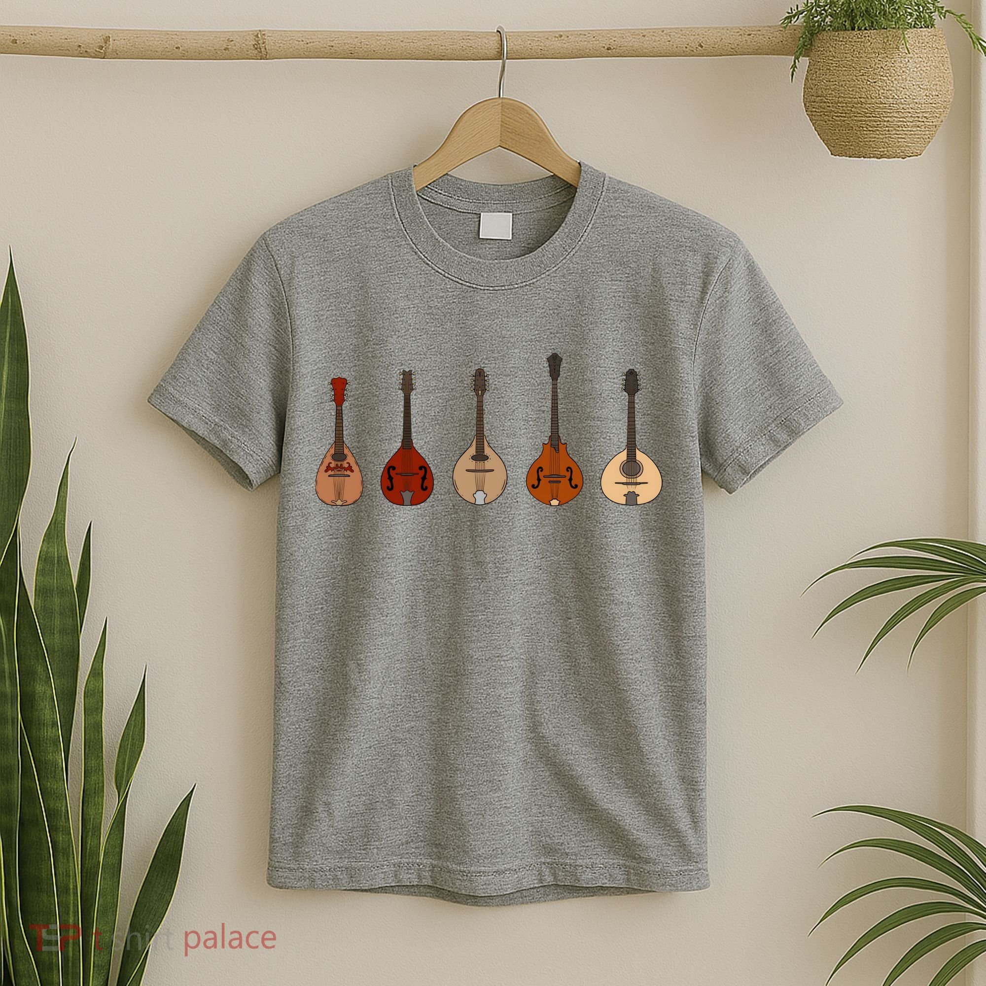 Mandolins In A Row Music Instrument Set T-Shirt