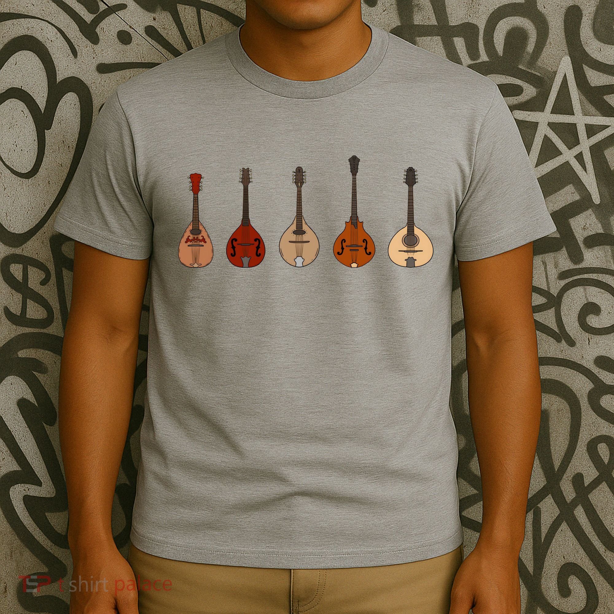 Mandolins In A Row Music Instrument Set T-Shirt