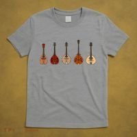 Mandolins In A Row Music Instrument Set T-Shirt thumb 5