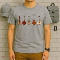 Mandolins In A Row Music Instrument Set T-Shirt thumb 6