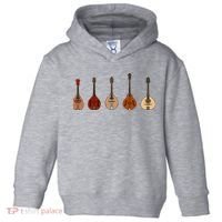 Mandolins In A Row Music Instrument Set Toddler Hoodie thumb 0