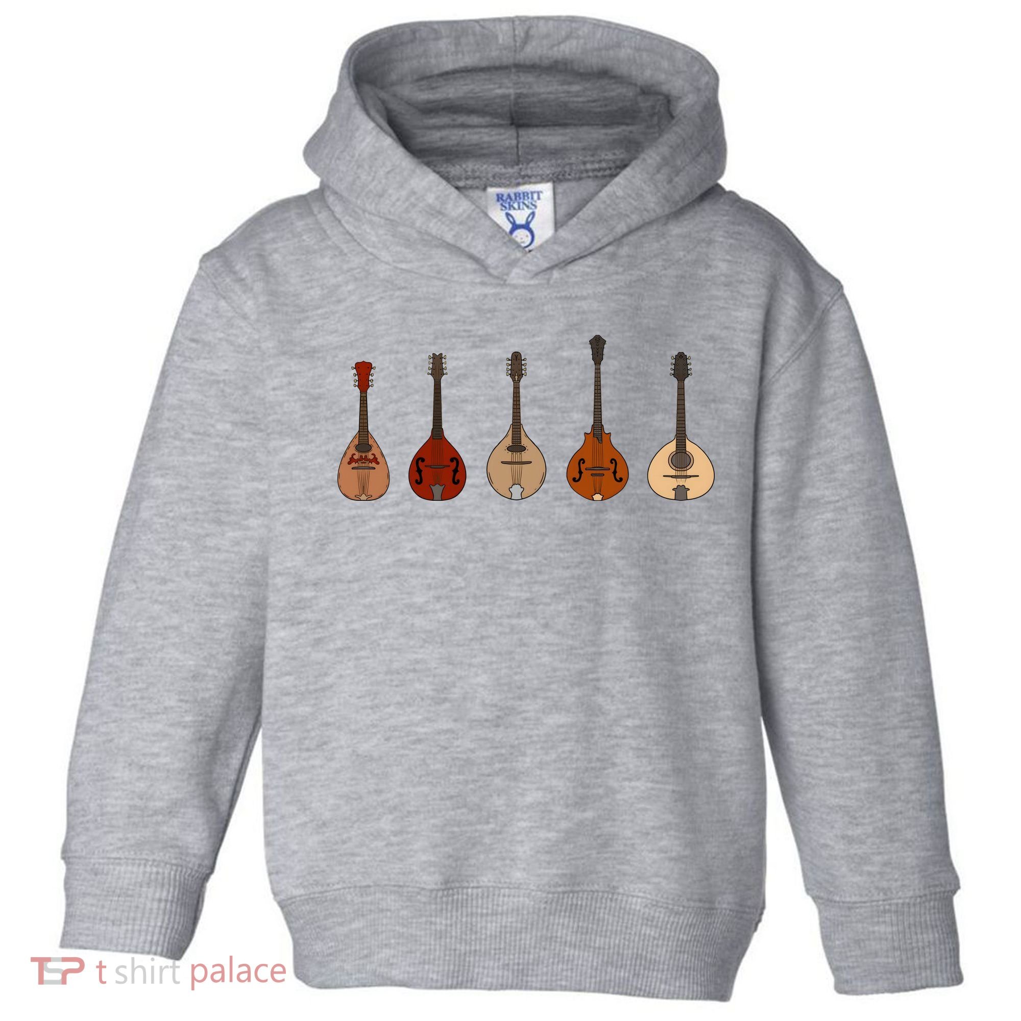 Mandolins In A Row Music Instrument Set Toddler Hoodie