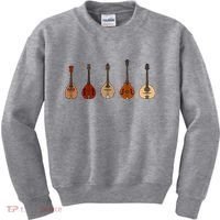 Mandolins In A Row Music Instrument Set Kids Sweatshirt thumb 0