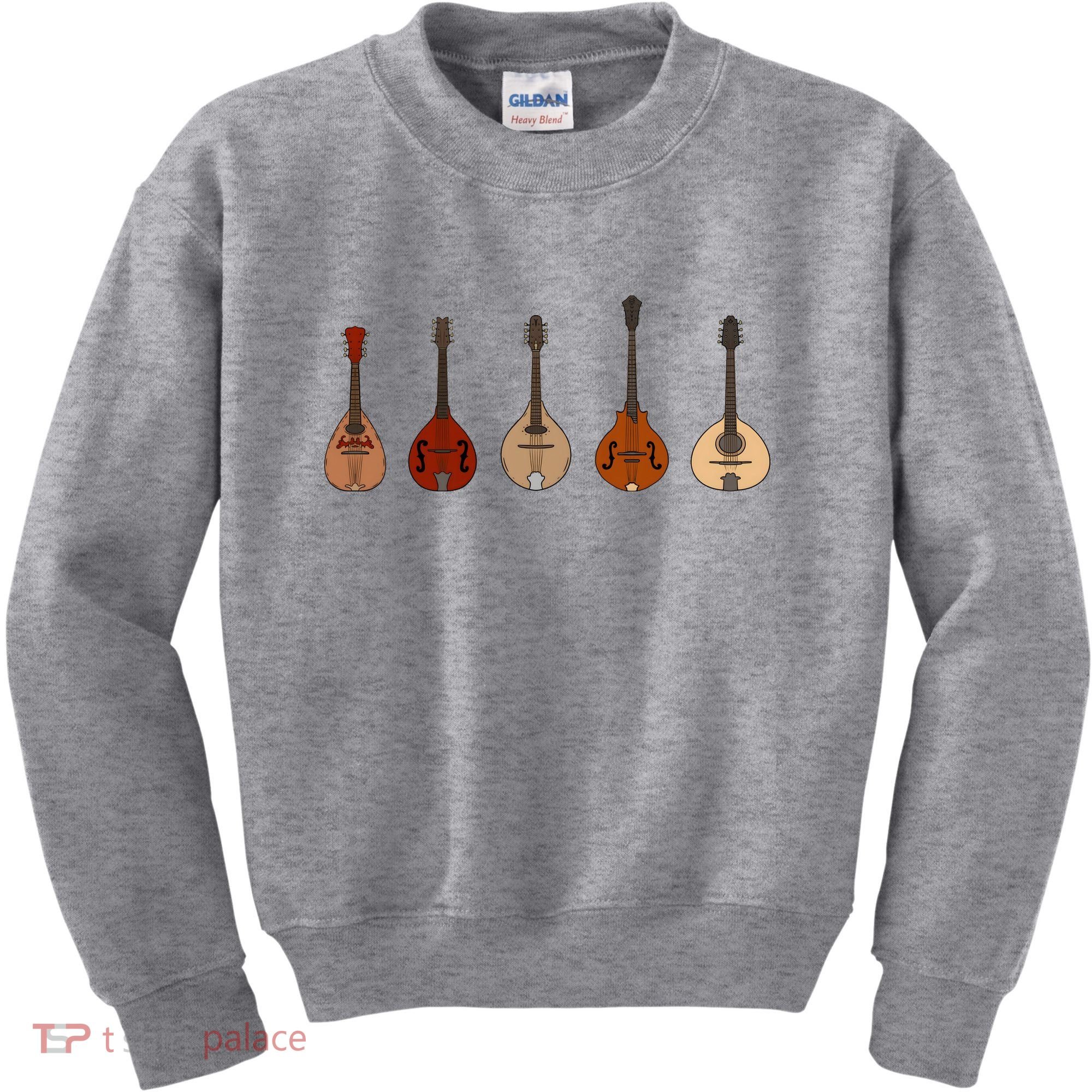 Mandolins In A Row Music Instrument Set Kids Sweatshirt