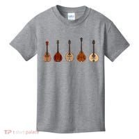 Mandolins In A Row Music Instrument Set Kids T-Shirt thumb 0