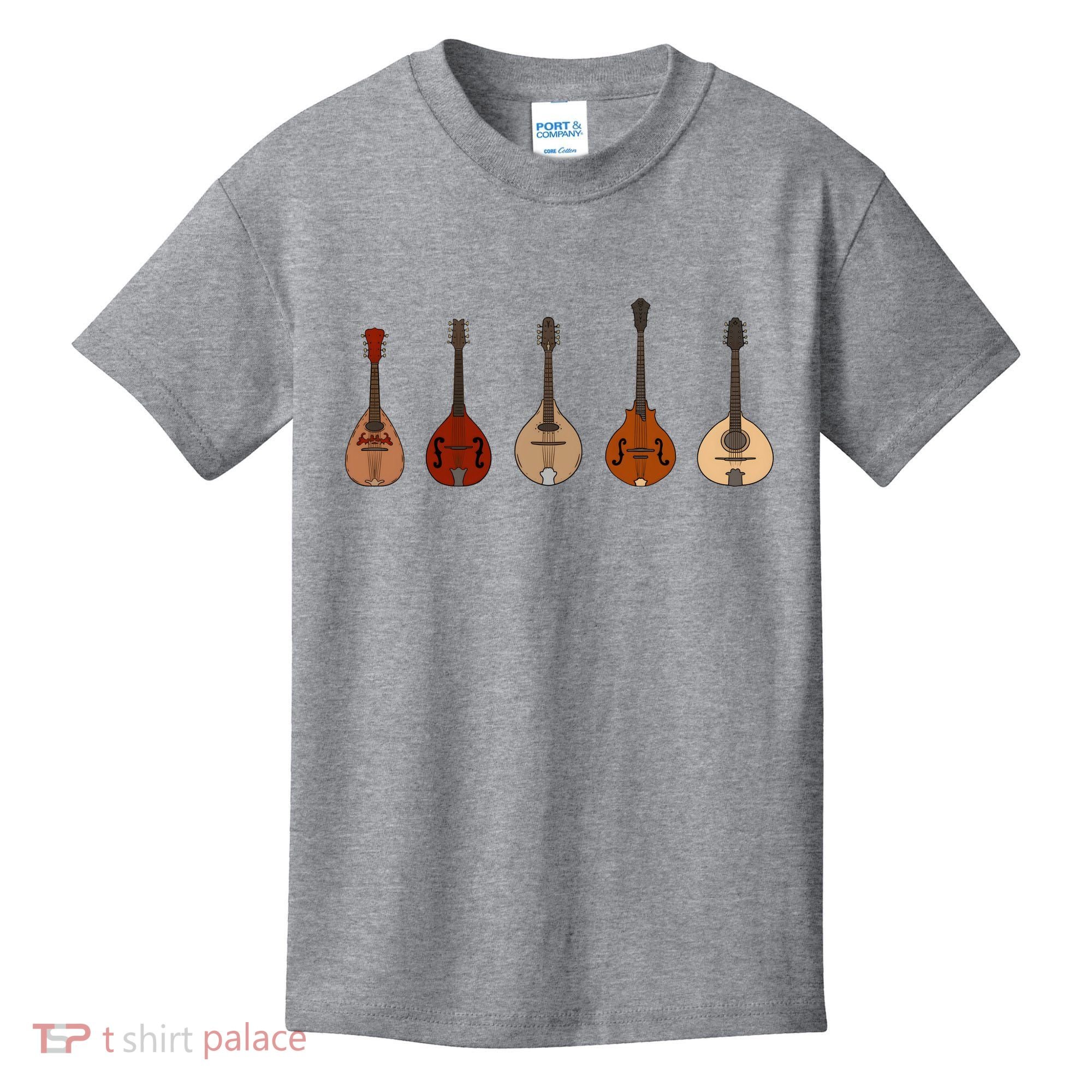 Mandolins In A Row Music Instrument Set Kids T-Shirt