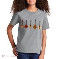 Mandolins In A Row Music Instrument Set Kids T-Shirt thumb 2