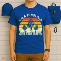 Mens I'm A Fungi Dad Funny Mushroom Foraging Shirt Retro Vintage T-Shirt thumb 6