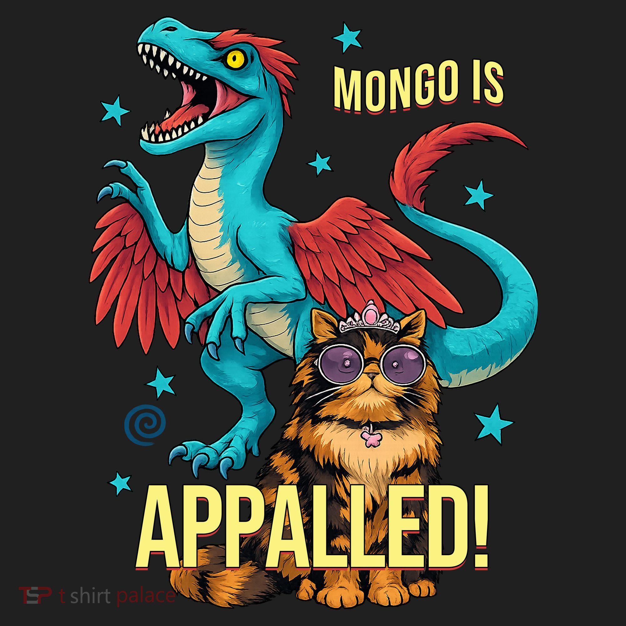 Mongo Is Appalled Princess Cat Riding Dinosaur Tumbler