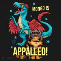 Mongo Is Appalled Princess Cat Riding Dinosaur Ornament thumb 1