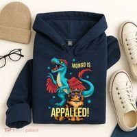 Mongo Is Appalled Princess Cat Riding Dinosaur Hoodie thumb 4