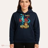 Mongo Is Appalled Princess Cat Riding Dinosaur Hoodie thumb 5