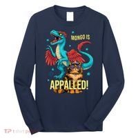 Mongo Is Appalled Princess Cat Riding Dinosaur Long Sleeve Shirt thumb 0