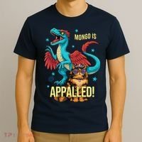 Mongo Is Appalled Princess Cat Riding Dinosaur T-Shirt thumb 3