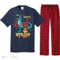 Mongo Is Appalled Princess Cat Riding Dinosaur Pajama Set thumb 0