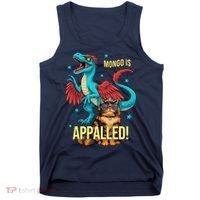 Mongo Is Appalled Princess Cat Riding Dinosaur Tank Top thumb 0