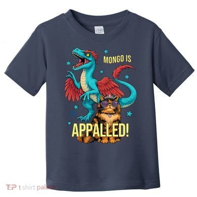 Mongo Is Appalled Princess Cat Riding Dinosaur Toddler T-Shirt