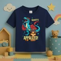 Mongo Is Appalled Princess Cat Riding Dinosaur Toddler T-Shirt thumb 3