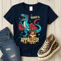 Mongo Is Appalled Princess Cat Riding Dinosaur Women's T-Shirt thumb 3