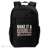 Make It A Double Twin Mom Of Twins Twin Mother Cool Gift Backpack thumb 0