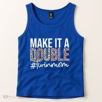Make It A Double Twin Mom Of Twins Twin Mother Cool Gift Tank Top thumb 2