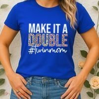 Make It A Double Twin Mom Of Twins Twin Mother Cool Gift Women's T-Shirt thumb 2