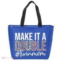 Make It A Double Twin Mom Of Twins Twin Mother Cool Gift Tote Bag thumb 0